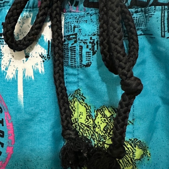 178 Forever 21 |EUC L.A. Gear Men’s Swim Trunks – Blue Palm Tree Print (Size XS) - Picture 7 of 10